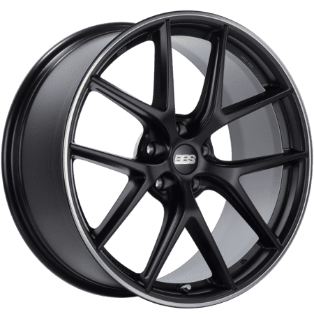 BBS CI-R Satin Black Polished Rim Protector Wheel (20×9 5-120 +25)