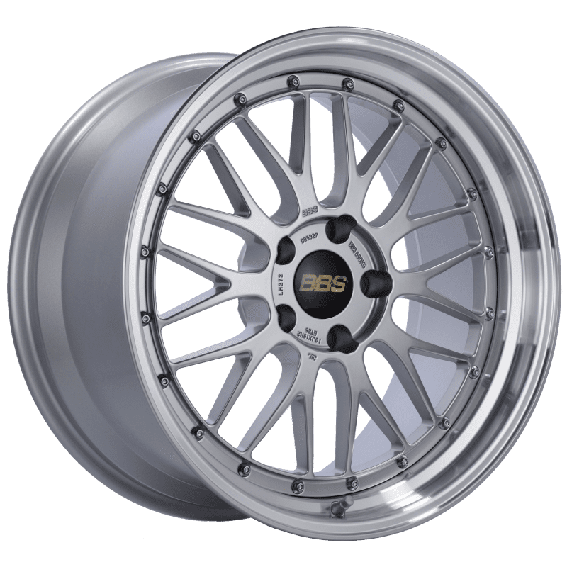 BBS LM Diamond Silver Center / Diamond Cut Lip Wheel (19x9.5 5x120 +48)