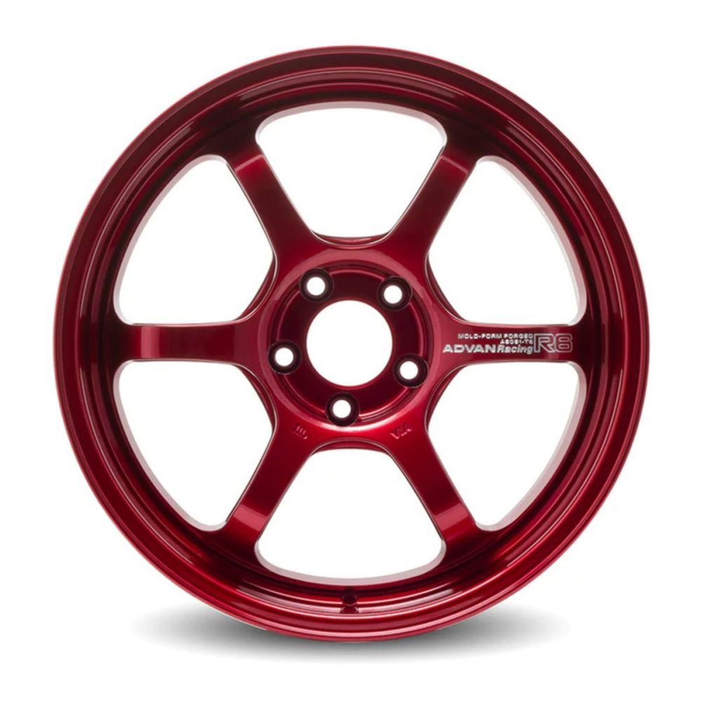 Advan Racing R6 Candy Red Wheel (18x8.5 5-100 +45) - Bulletproof