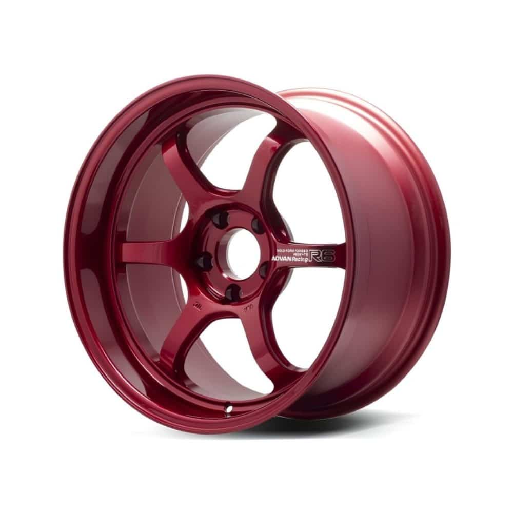 Advan Racing R6 Racing Candy Red Wheel (18x8 5-114.3 +45)