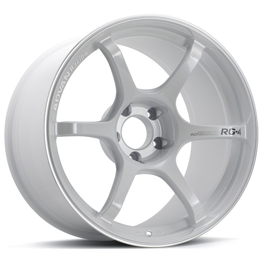 Advan Racing RG-4 Racing White Metallic & Ring Wheel