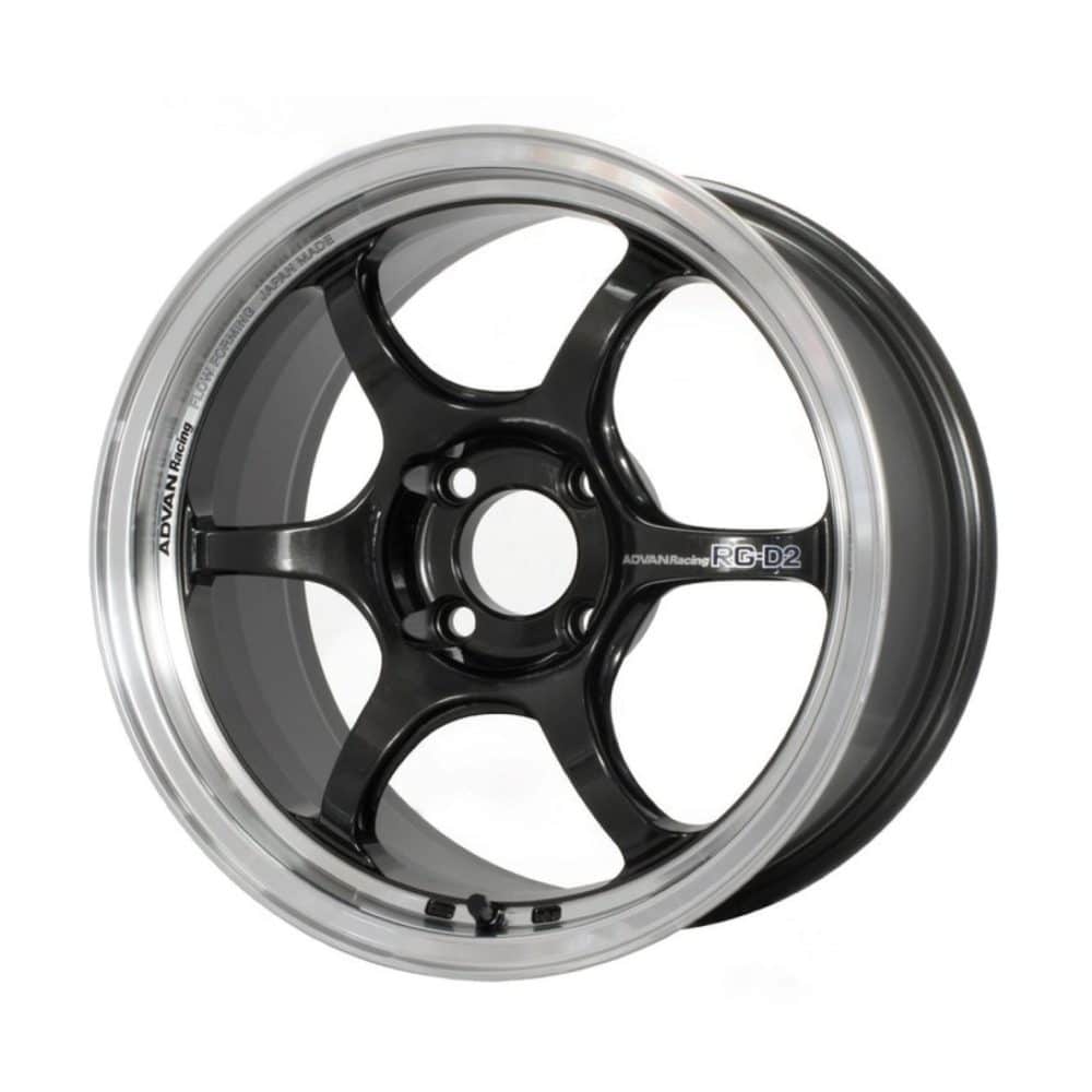 Advan Racing RG-D2 Machining & Black Gun Metallic Wheel (18x8.5 5-114.3 +45)