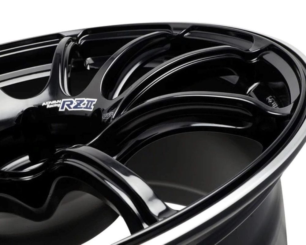Advan RZII 17x8.5 +31 5-114.3 Racing Hyper Black Wheel main image 1