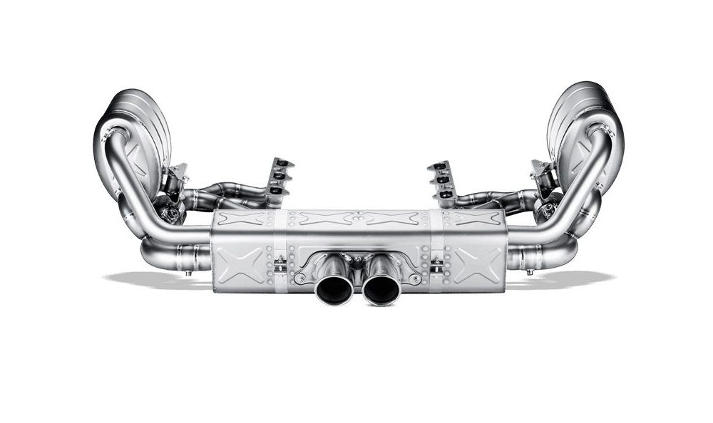 Akrapovic Titanium Evolution Line Exhaust System w/ Titanium Headers and Tips for 997.1 Porsche GT3 & GT3 RS