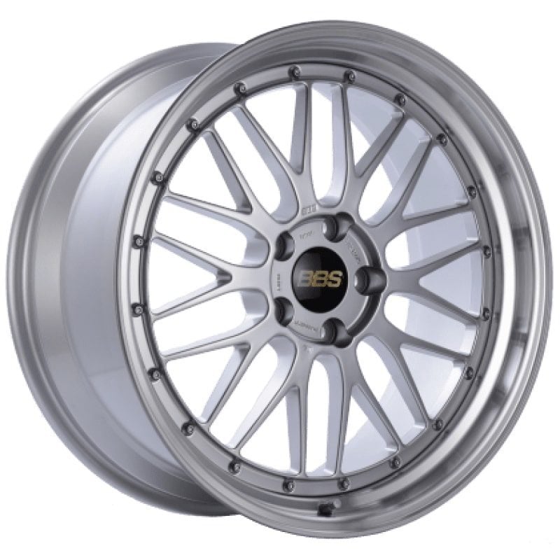 BBS LM DIAMOND SILVER CENTER DIAMOND CUT LIP WHEEL (19×8.5 5×112 +32)
