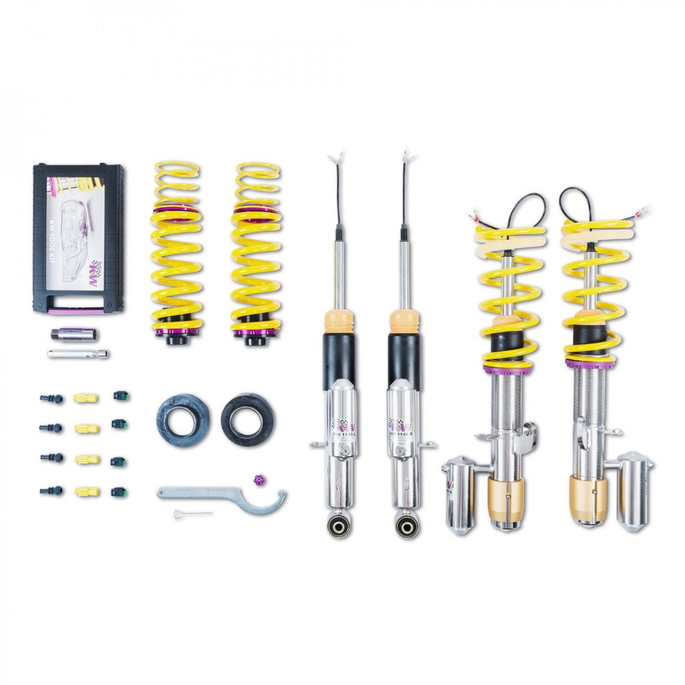 KW DDC ECU Coilover Kit for F80  F82 Coupe BMW M4 w Electronic Damper Control What's in the Box