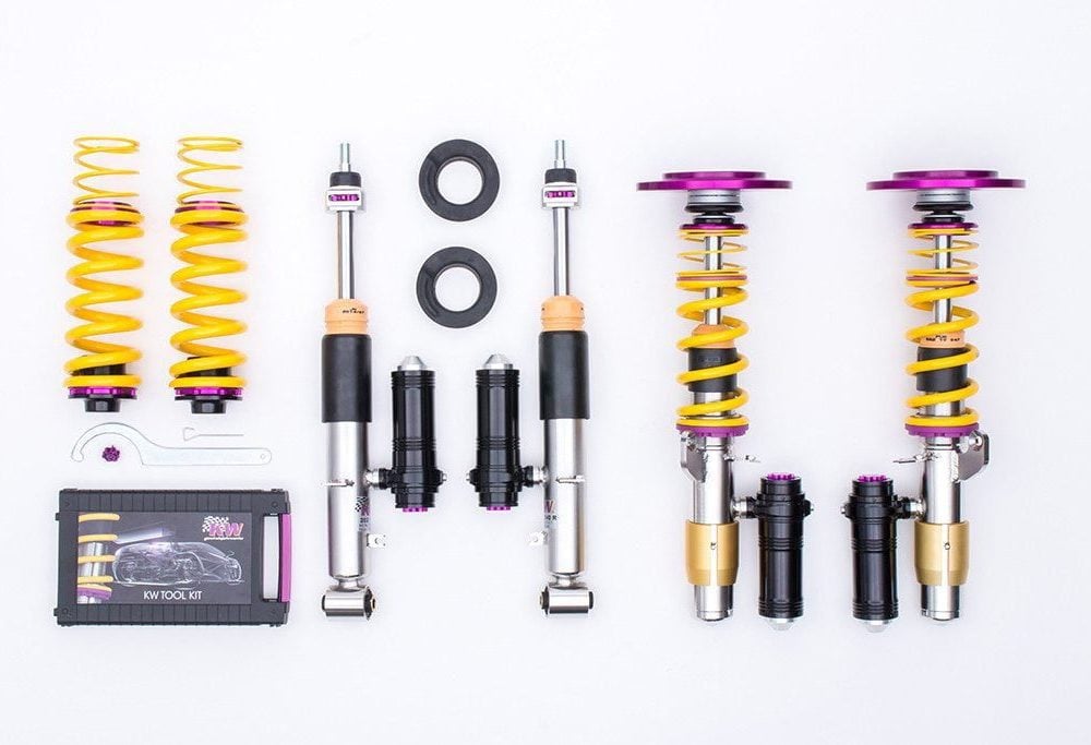 KW V4 Clubsport Coilover Kit for A90  A91 Toyota Supra GR What's in the Box