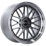 BBS LM Diamond Black Center / Diamond Cut Lip Wheel (20x9 5x120 +20)