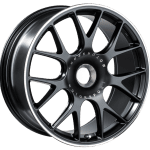 BBS CH-R 20×9 CL ET51 CB84 Satin Black Polished Rim Protector Wheel