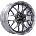 BBS RS-GT Diamond Black Center / Diamond Cut Lip Wheel (19x8.5 5x112 +38)