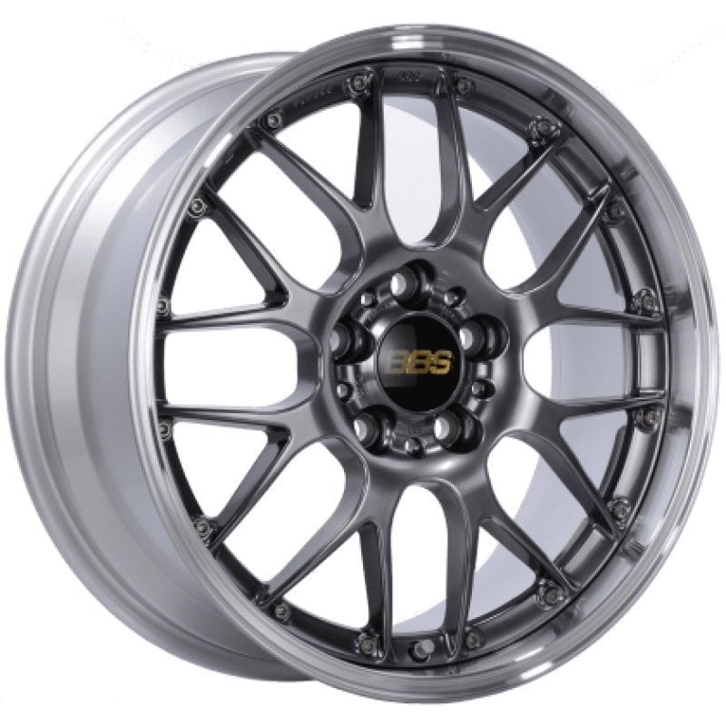 BBS RS-GT Diamond Black Center / Diamond Cut Lip Wheel (19x8.5 5x112 +38)