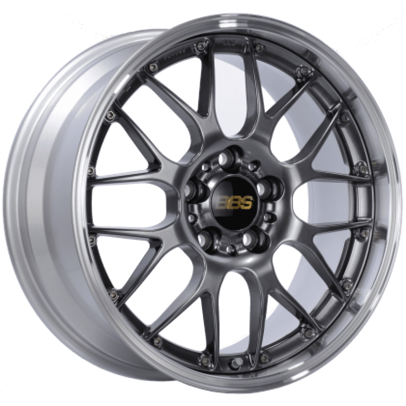BBS LM 19x8.5 5x112 ET32 Diamond Black Center Diamond Cut Lip Wheel -82mm PFS/Clip Required main image 1