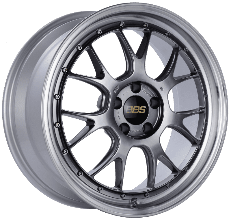 BBS LM-R 19×8.5 5×112 ET38 Diamond Black Center Diamond Cut Lip Wheel -82mm PFS/Clip Required
