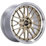 BBS LM Gold Center / Diamond Cut Lip Wheel (19x8.5 5x130 +50)