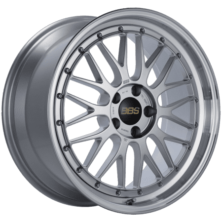 BBS LM Diamond Silver Center / Diamond Cut Lip Wheel (19×9 5×112 +42)