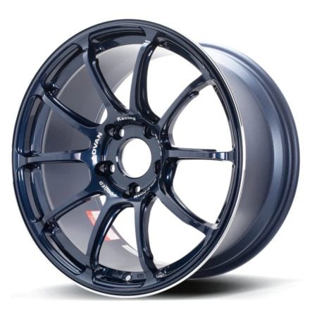 Advan Racing RZ-F2 Titanium Blue and Ring Wheel (18×9.5  5-114.3 +12)