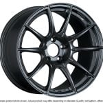 SSR GTX01 18×9.5 5×114.3 22mm Offset Flat Black Wheel Evo 8 9 X / G35 / 350z / 370z