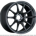 SSR GTX01 18×10.5 5×114.3 15mm Offset Flat Black Wheel Evo X / G35 / 350z / 370z