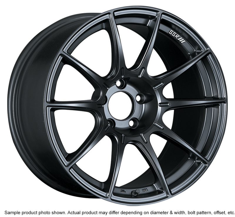 SSR GTX01 18×10.5 5×114.3 15mm Offset Flat Black Wheel Evo X / G35 / 350z / 370z