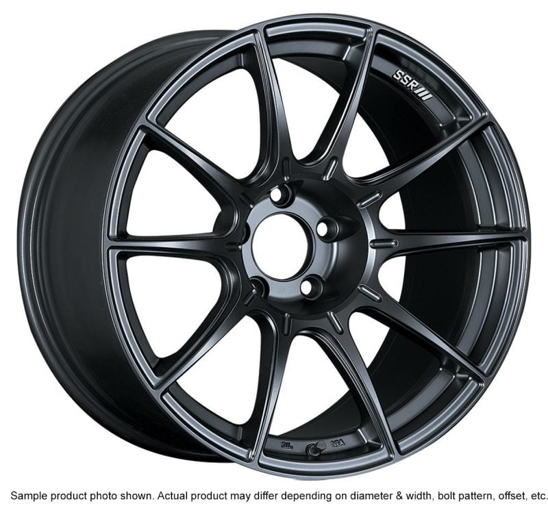 SSR GTX01 18×10.5 5×114.3 22mm Offset Flat Black Wheel G35 / 350z / 370z