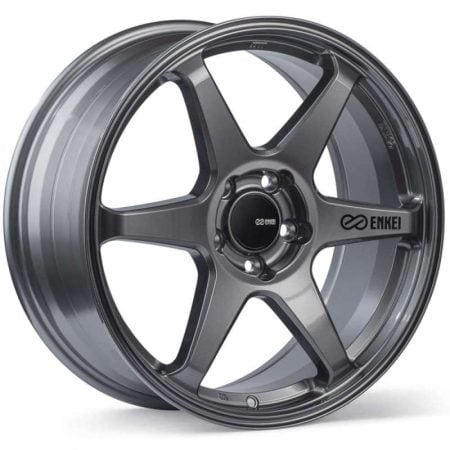 Enkei T6R 18×9.5 45mm Offset 5×120 Bolt Pattern 72.6 Bore Gloss Gunmetal Wheel