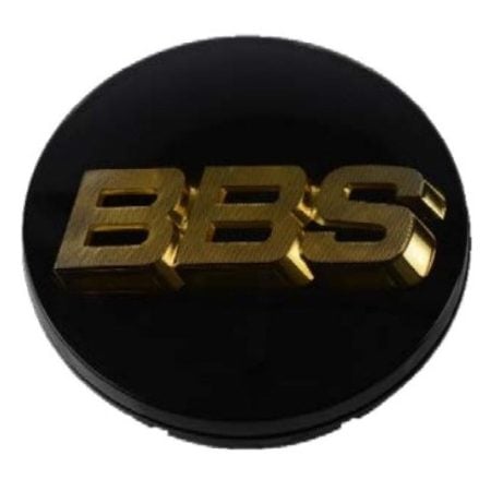 BBS 70.6mm Center Cap in Black / Gold
