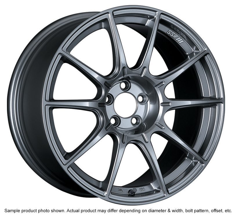 SSR GTX01 18×8.5 5×114.3 44mm Offset Dark Silver Wheel