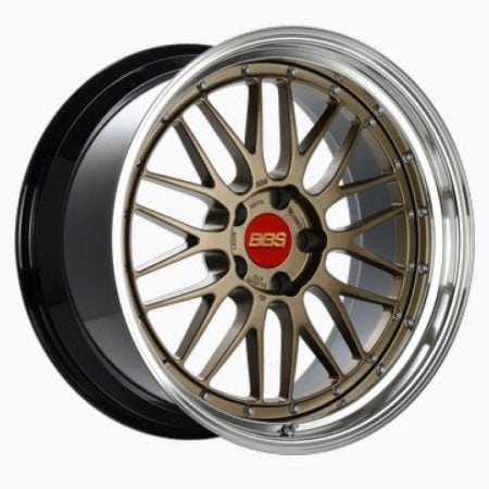 BBS LM Satin Bronze Center Bright Machine Lip Blk Barrel Wheel (20×10 5-112 +22)