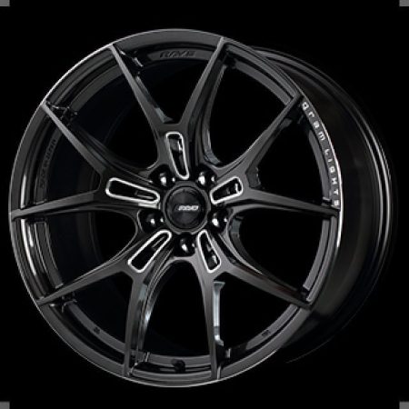 Gram Lights 57FXZ 20×11.0 +18 5-114.3 Super Dark Gunmetal & Machining Rim Edge DC