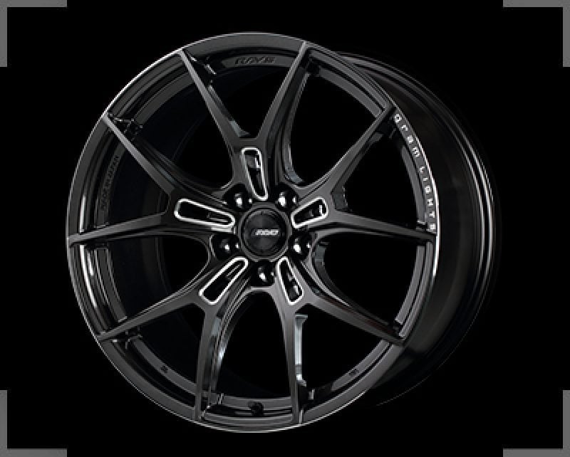 Gram Lights 57FXZ 19×8.5 +38 5-114.3 Super Dark Gunmetal & Machining Rim Edge DC