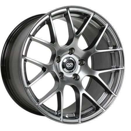 Enkei Raijin 19×8.5 38mm Offset 5×120 Bolt Pattern 72.6 Hub Bore Hyper Silver Wheel