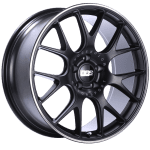 BBS CH-R 20×9.5 5×114.3 ET40 CB66 Satin Black Polished Rim Protector Wheel