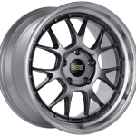 BBS LMR Diamond Black Center / Diamond Cut Lip Wheel (19x9.5 5x130 +40)