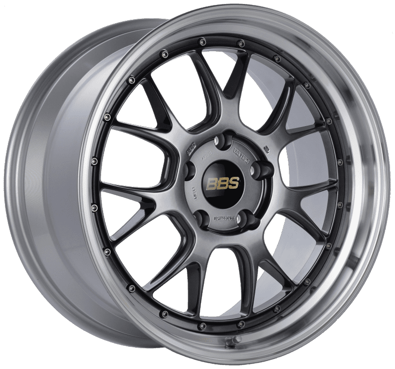 BBS LMR Diamond Black Center / Diamond Cut Lip Wheel (19x9.5 5x130 +40)