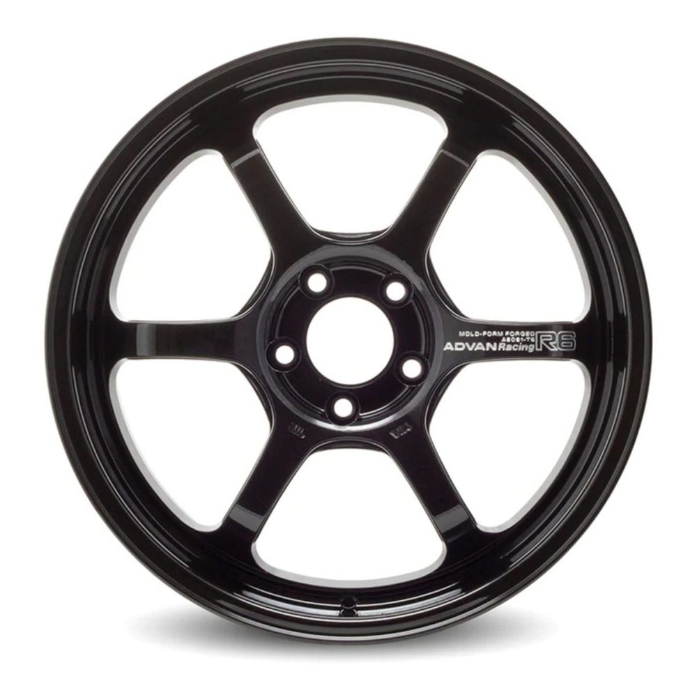 Advan Racing R6 Titanium Black Wheel (18x9 5-120 +50) - Bulletproof ...
