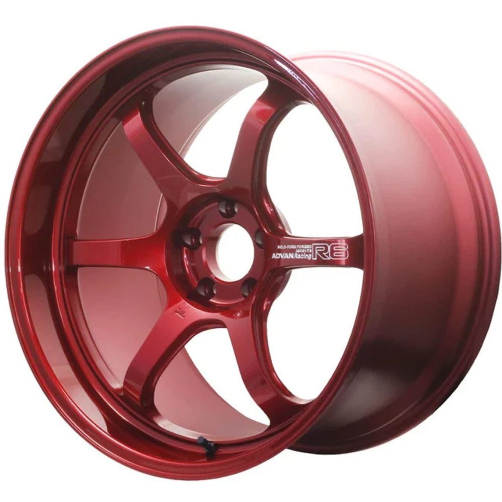 Advan Racing R6 Candy Red Wheel (18x9.5 5-120 +45)