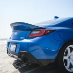 Rear Trunk Spoiler on Blue BRZ