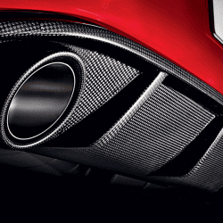Akrapovic Carbon Tail Pipe Set | Fiat 500 (08-17) / Volkswagen Scirocco R (09-16) (TP-CS/1) main image 1