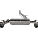 Akrapovic Evolution Line Titanium Exhaust System with Carbon Titanium Tail Pipes for 8Y Audi S3