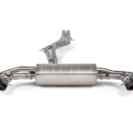 Akrapovic Evolution Line Titanium Exhaust System with Carbon Titanium Tail Pipes for Audi RS Q8