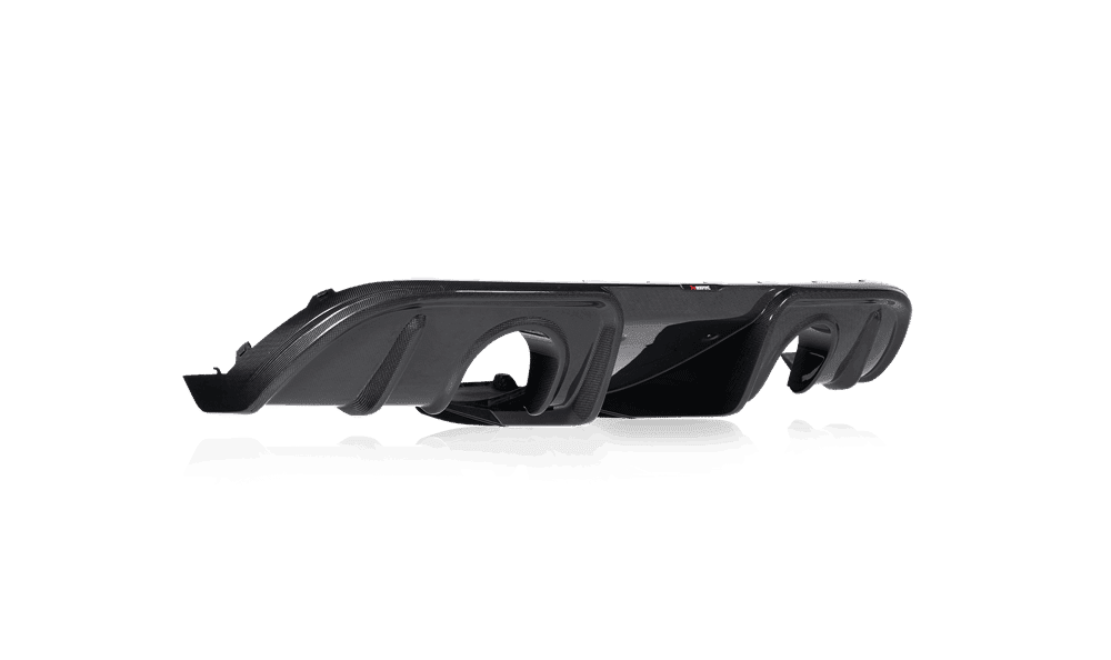 Akrapovic High Gloss Carbon Fiber Rear Diffuser for 982 Porsche 718 Cayman GT4 and Spyder
