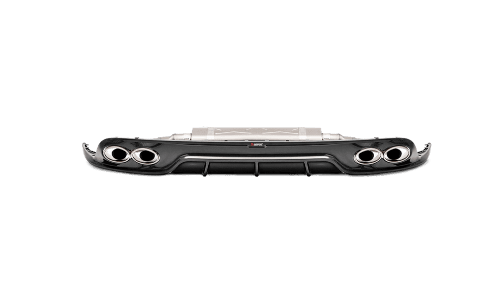 Akrapovic High Gloss Carbon Fiber Rear Diffuser for 991.2 Porsche 911 Turbo and Turbo S