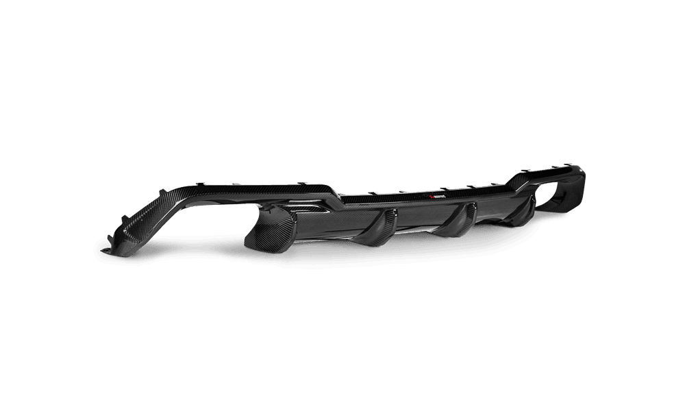 Akrapovic High Gloss Carbon Fiber Rear Diffuser for F91 and F92 BMW M8, M8 Competition with OPF and GPF