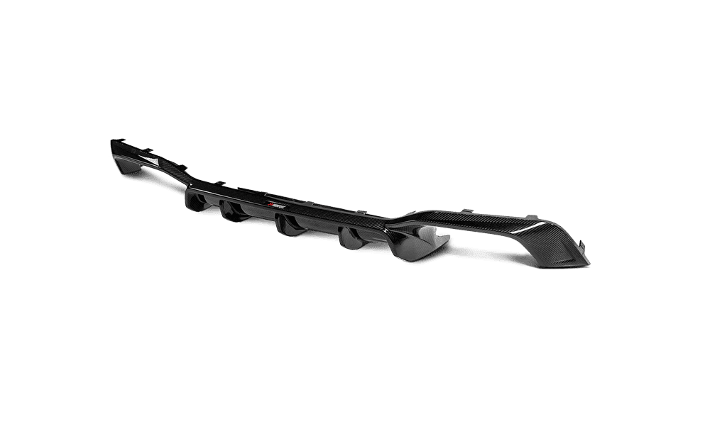 Akrapovic High Gloss Carbon Fiber Rear Diffuser for F98 BMW X4 M and X4 M Competition with OPF, GPF