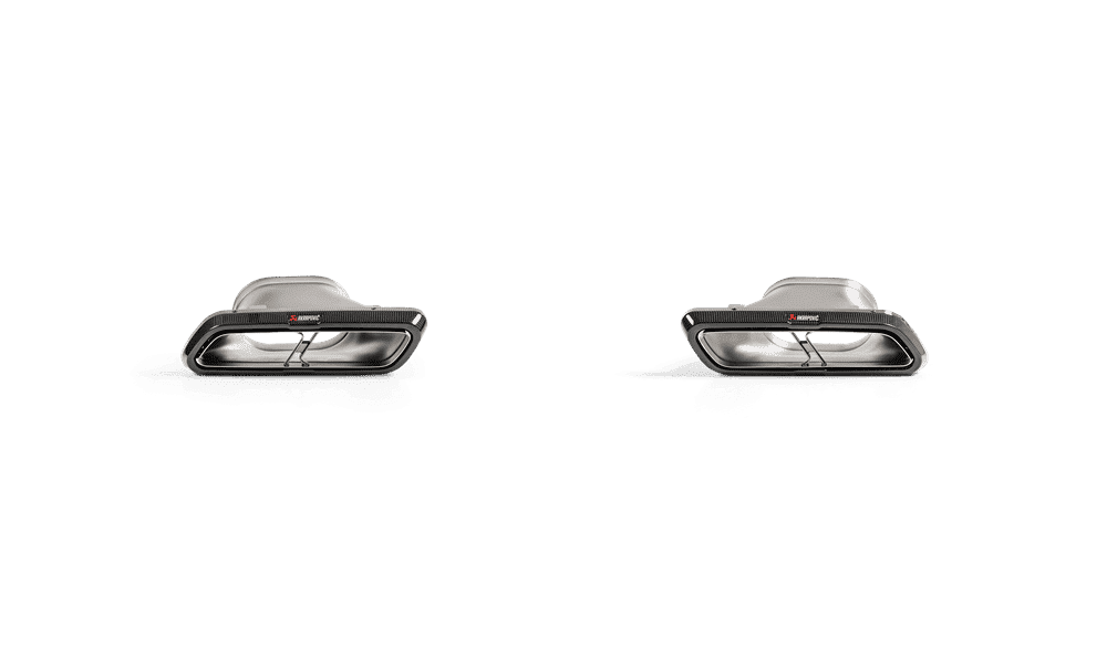 Akrapovic High Gloss Carbon Titanium Tail Pipe Set for S213, W213 Mercedes-Benz E63 AMG and E63 S AMG