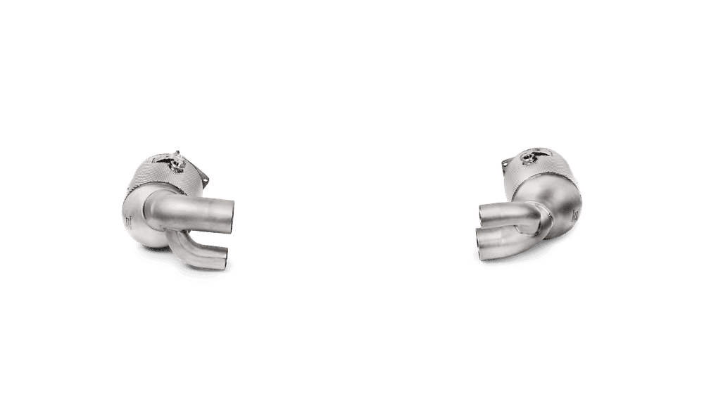 Akrapovic Link Pipe Set with Cats for 991.2 Porsche 911 Carrera