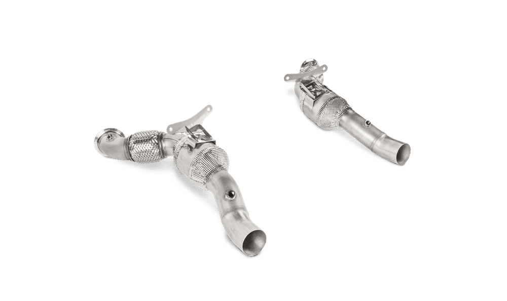 Akrapovic Link Pipe Set with Cats for Ferrari 488 GTB and 488 Spider