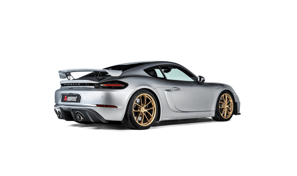 Akrapovic Matte Carbon Fiber Rear Diffuser for 982 Porsche 718 Cayman ...