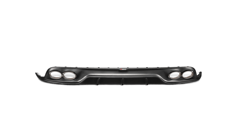 Akrapovic Matte Carbon Fiber Rear Diffuser for 991.2 Porsche 911 Turbo and Turbo S