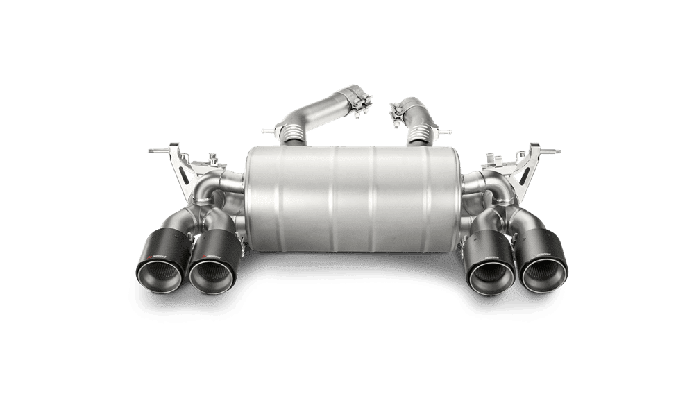Akrapovic Slip-On Line Titanium Exhaust System with Carbon Fiber Tail Pipes for F80, F82, F83 BMW M3 and M4